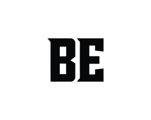 BE logo design vector template. BE