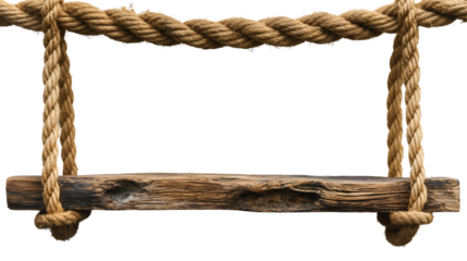 Hanging Wood Shelf Farmhouse Decor, Rustic Rope Interior Design.