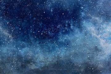 Obraz premium Realistic Night Sky – Beautiful Starry Landscape