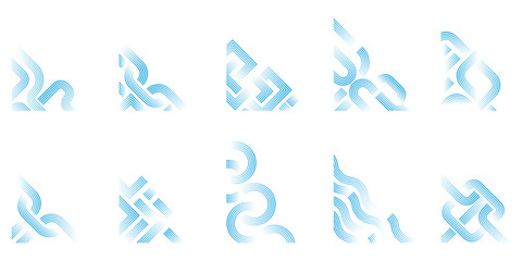 Wavy Line Modern Corner