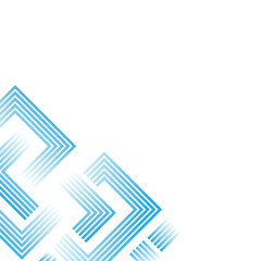 Wavy Line Modern Corner