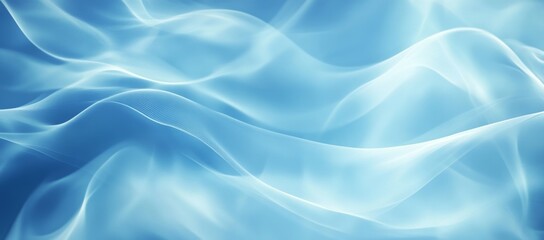 Fototapeta premium Abstract Blue Flowing Fabric