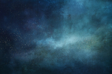 Obraz premium Realistic Night Sky – Beautiful Starry Landscape