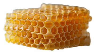 Golden Honeycomb Texture Natural Sweet Honeycomb Closeup, Delicious Honey Background.