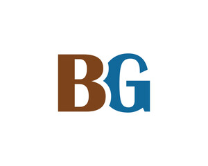 BG Logo design vector template. BG