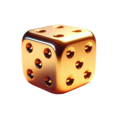 Fototapeta premium Glimmering golden die casting shadows