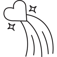  Shooting Hearts Doodle