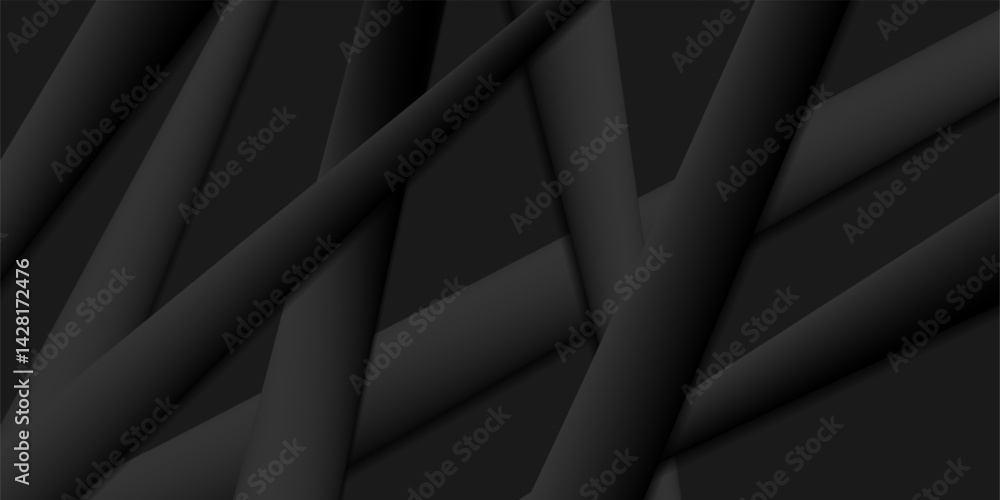Poster abstract dark grey stripes geometric minimal background. vector tech concept design