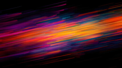 Abstract Horizontal Colorful Streaks Background