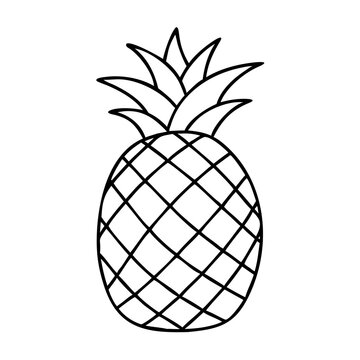 recommend clip art: pineapple icon, pineapple line art - simple line art of pineapple, perfect for pineapple logos and icons