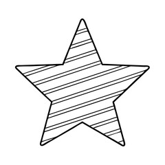 red star with stripes icon, red star with stripes line art - simple line art of red star with stripes, perfect for red star with stripes logos and icons