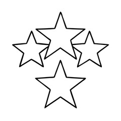 Obraz premium red white and blue stars icon, red white and blue stars line art - simple line art of red white and blue stars, perfect for red white and blue stars logos and icons
