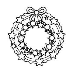 red white and blue wreath icon, red white and blue wreath line art - simple line art of red white and blue wreath, perfect for red white and blue wreath logos and icons