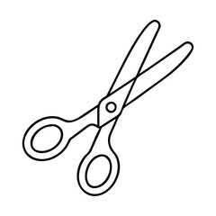 scissors icon, scissors line art - simple line art of scissors, perfect for scissors logos and icons