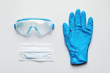 Protective gear for personal safety during medical procedures.