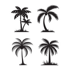 Palm Tree Silhouette Design Vector