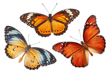 Obraz premium Butterfly Image on White Background 