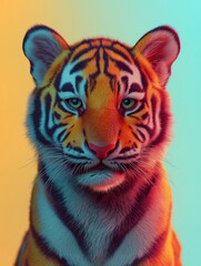 Vibrant Cub Portrait