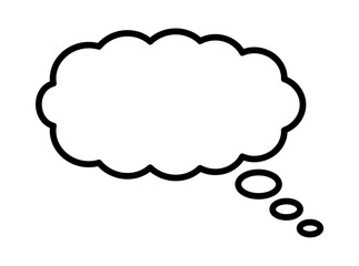 Speech bubble icon with editable stroke