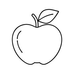 teacher s apple icon, teacher s apple line art - simple line art of teacher s apple, perfect for teacher s apple logos and icons