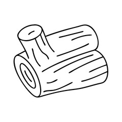 timber tree log icon, timber tree log line art - simple line art of timber tree log, perfect for timber tree log logos and icons
