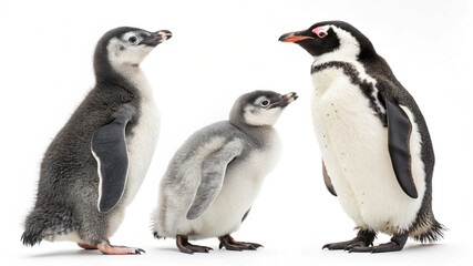 Fototapeta premium White Background Penguin Photo 