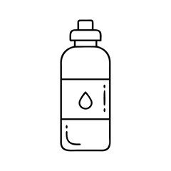 water bottle icon, water bottle line art - simple line art of water bottle, perfect for water bottle logos and icons