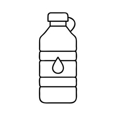 water bottle icon, water bottle line art - simple line art of water bottle, perfect for water bottle logos and icons