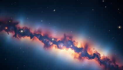 Naklejka premium Fiery red flames burn hot in the abstract sky, an orange inferno of exploding light and smoke