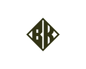BK logo design vector template. BK