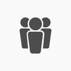people group icon vector. team, group, teamwork icon vector symbol