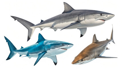 Obraz premium Shark Image on White Background 