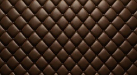 Fototapeta premium Square and Diamond Pattern Quilted Leather Texture Background Detail