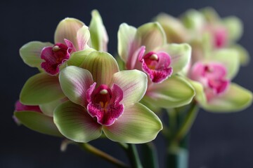 Green Orchid Flower Blossom Bloom