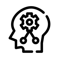 Mindset Coaching line icon