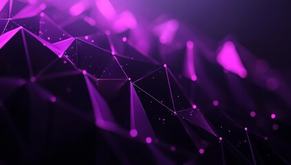 Abstract purple digital network