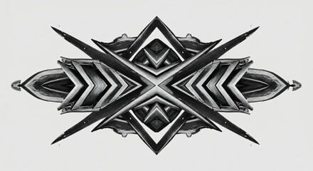 symmetrical pattern illustration abstract vector design banner logo symbol art