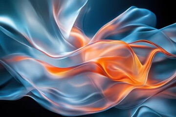 Abstract flowing pastel colors background