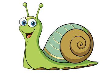 Illustration of Grove snail isolated.