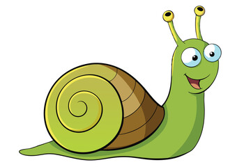 Illustration of Grove snail isolated.