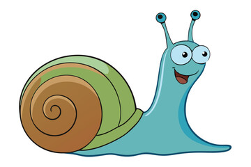 Illustration of Grove snail isolated.