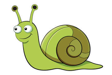 Illustration of Grove snail isolated.