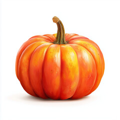 pumpkin vector isolated on white