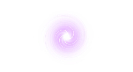 Radiant Spiral Light Motion element on transparent background