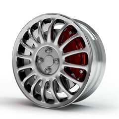 car wheel isolated on white
