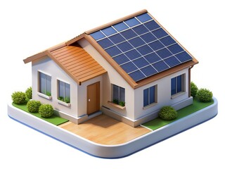 Modern Eco-Friendly House with Solar Panels