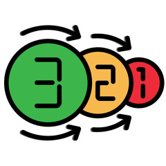 Fototapeta premium Countdown Icon