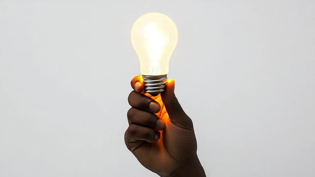 Person Holding Light Bulb Symbolizing Innovation, Ideas, Creativity, and Inspiration in Modern Thought and Energy Solutions