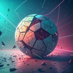 3d render of a glowing sphere