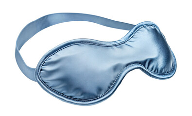 Soft sleeping eye mask, isolated on transparent cutout background